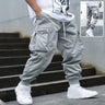 DAXERION - Multi-pocket Cargo Pants Men's Casual Hip-Hop Drawstring Trousers Outdoor Streetwear Sports Pant